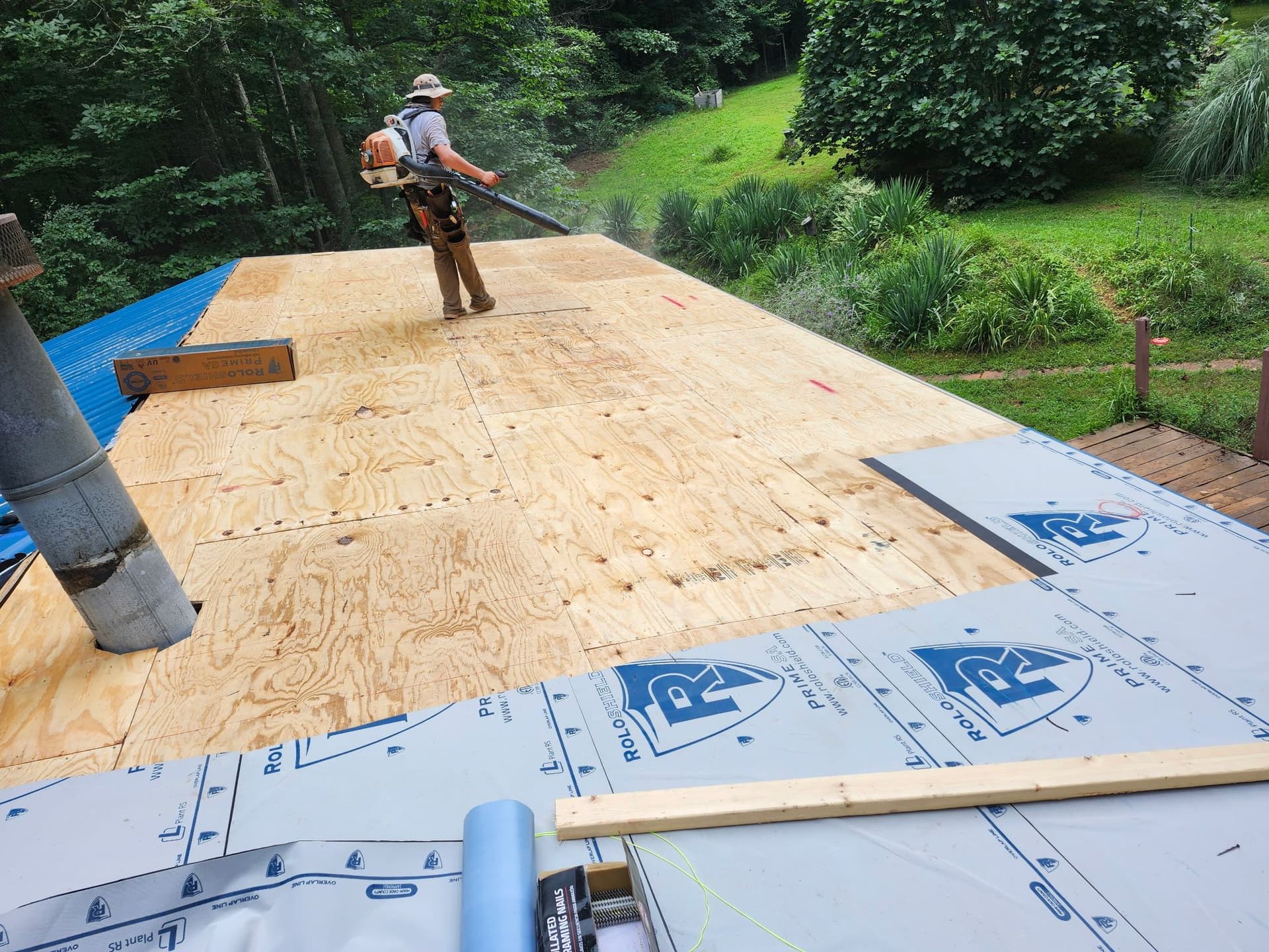 Gallery photos for Durable Blue Metal Roof Installed in Durham: Image #2