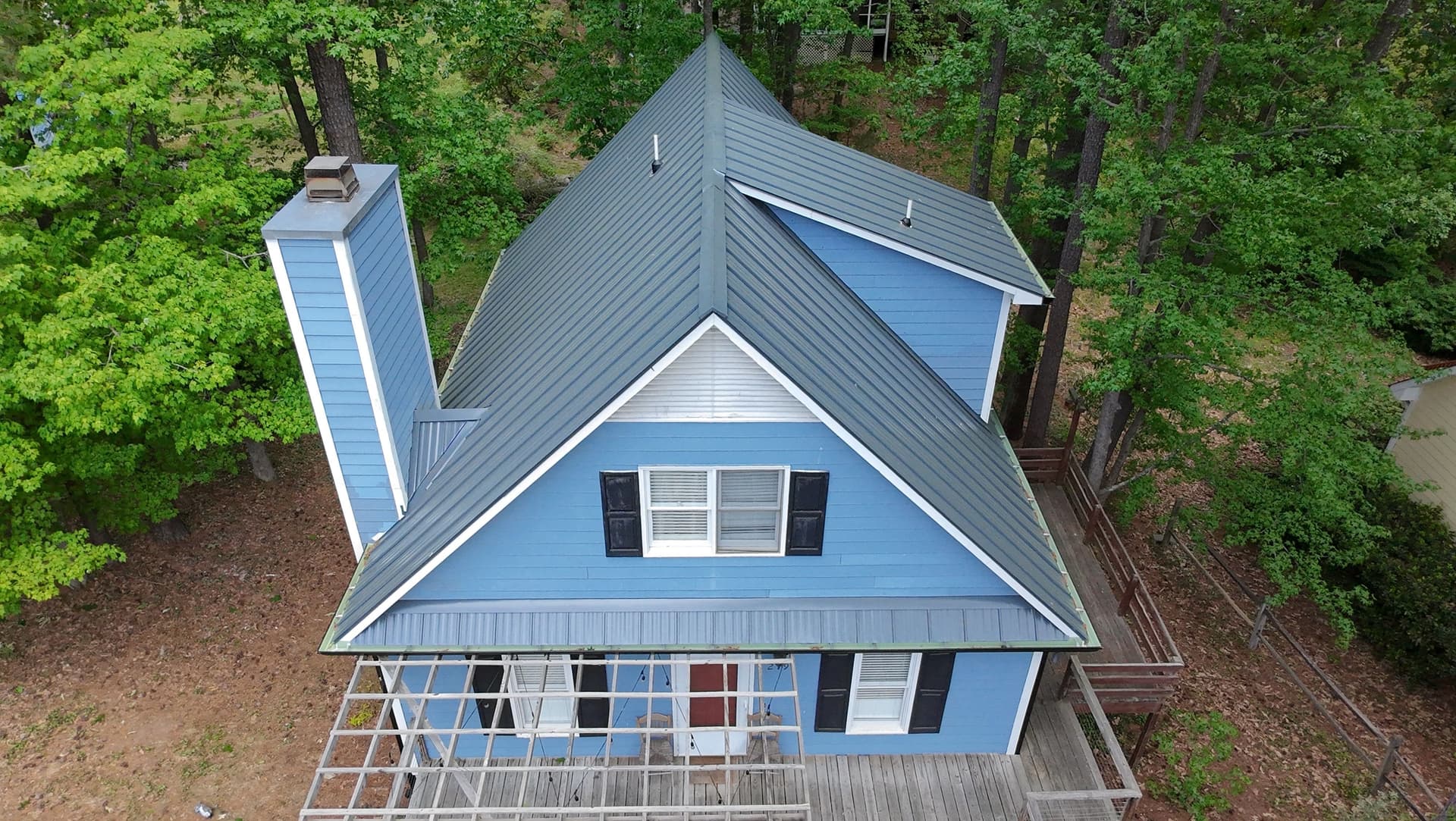 Gallery photos for Standing Seam Metal Roof and Gutter Upgrade in Chapel Hill: Image #4