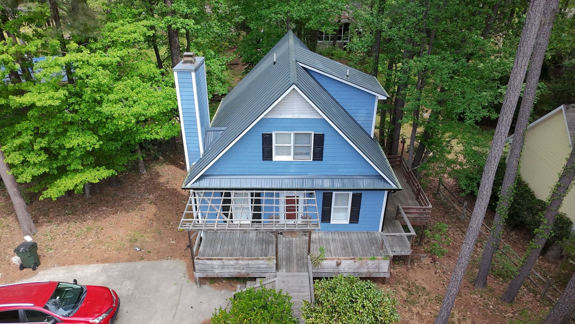 Gallery photos for Standing Seam Metal Roof and Gutter Upgrade in Chapel Hill: Image #1