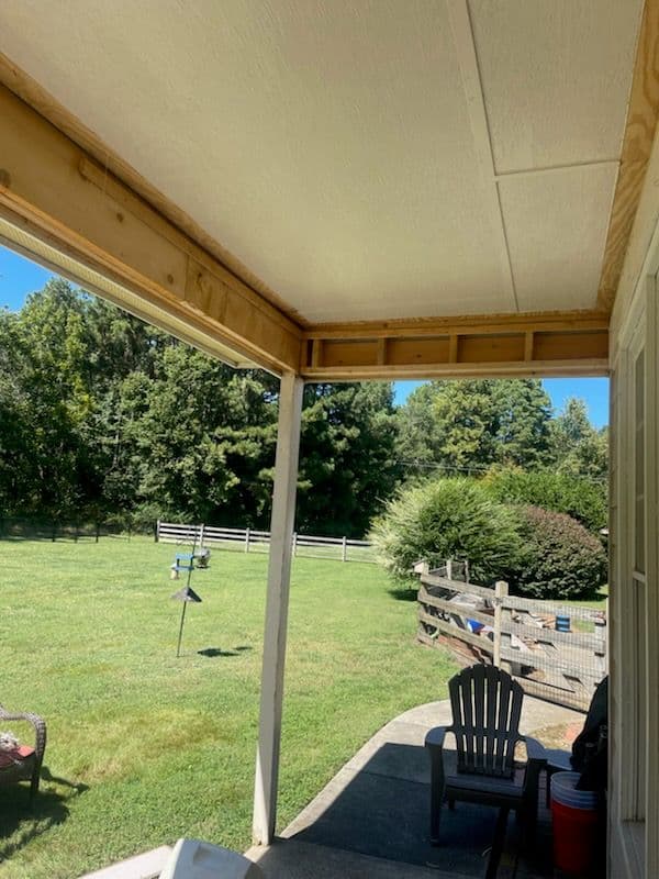 Hillsborough Porch Makeover with New Ceiling