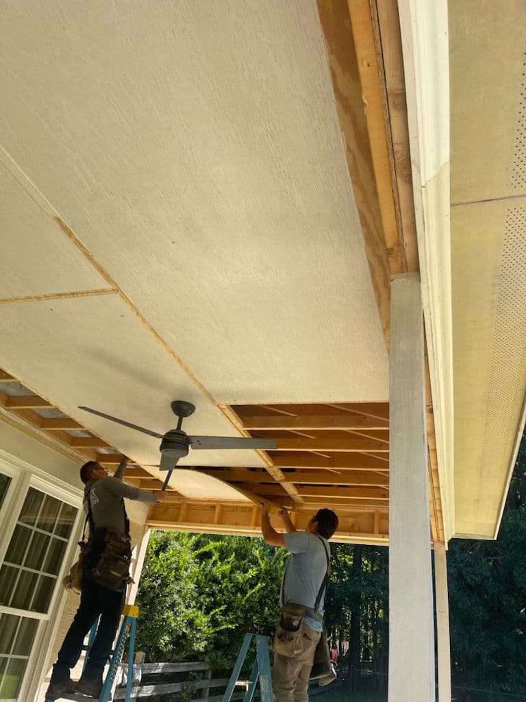 Hillsborough Porch Makeover with New Ceiling