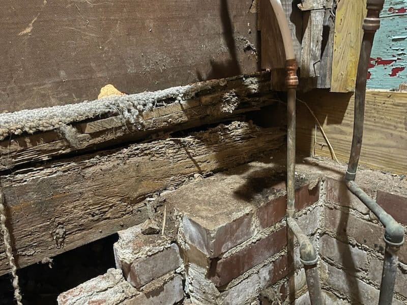 Gallery photos for Termite Troubles in Hillsborough Bathroom Remodel: Image #1