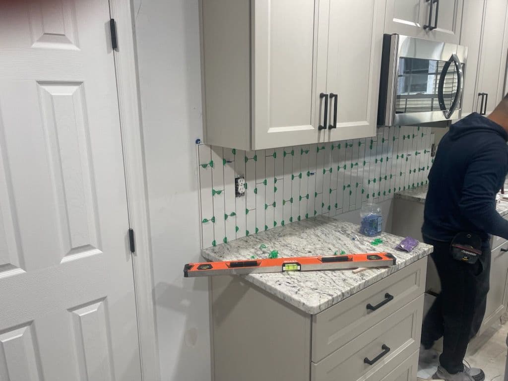 Gallery photos for Durham Kitchen Remodel with Sleek Tile Backsplash: Image #1